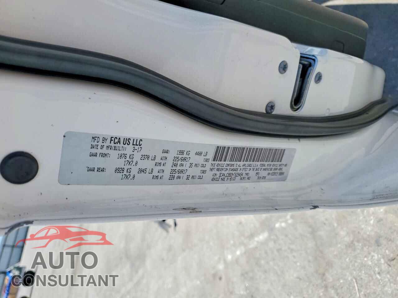 JEEP COMPASS 2017 - 3C4NJCBB2HT629454