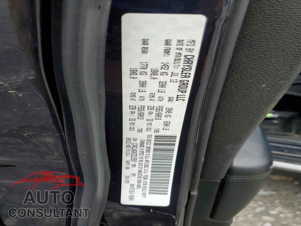 DODGE DURANGO 2013 - 1C4RDJAG4DC512507