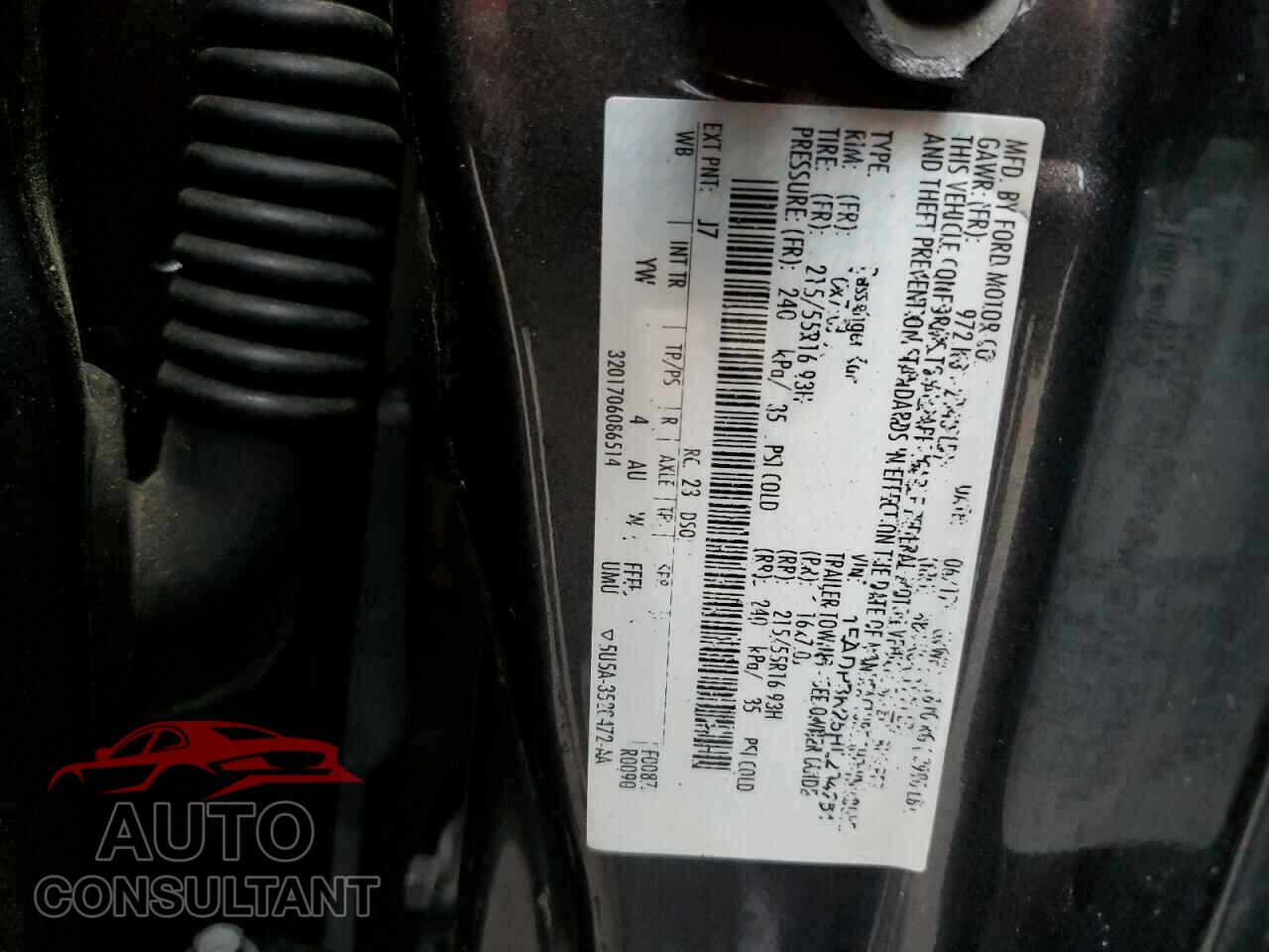 FORD FOCUS 2017 - 1FADP3K25HL294251