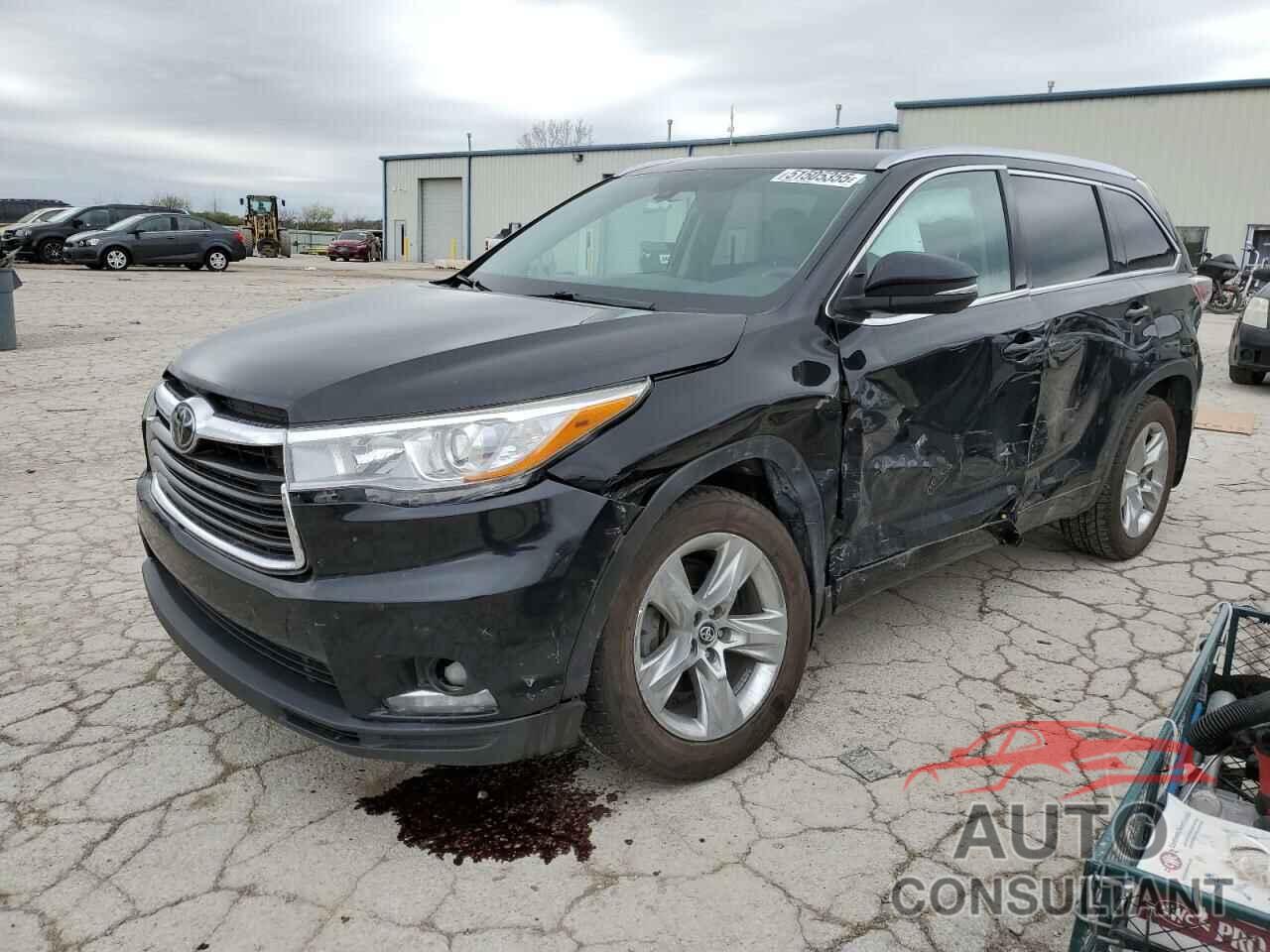 TOYOTA HIGHLANDER 2016 - 5TDDKRFH6GS332948
