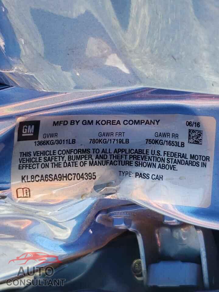 CHEVROLET SPARK 2017 - KL8CA6SA9HC704395