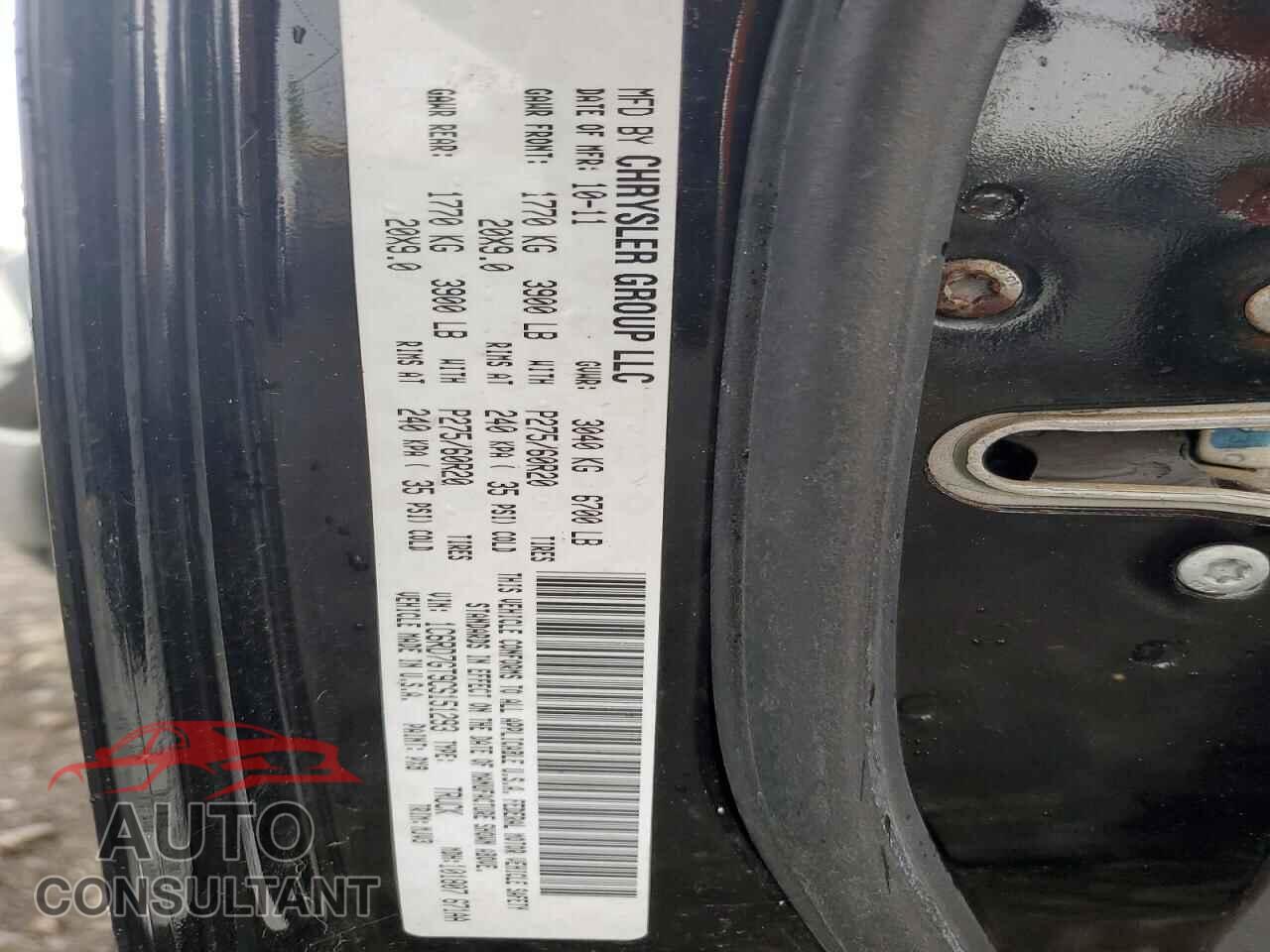 DODGE RAM 1500 2012 - 1C6RD7GT9CS151293