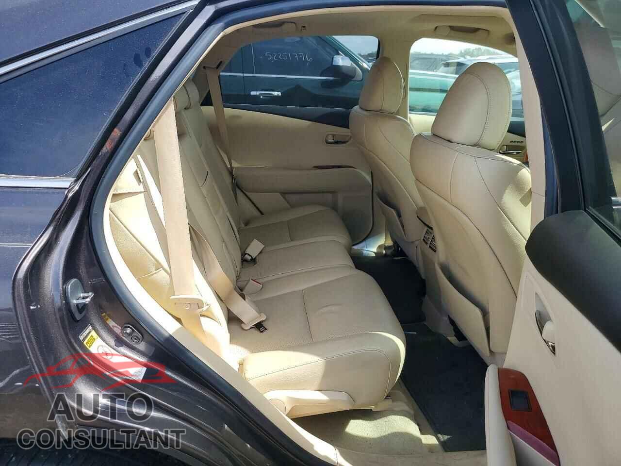 LEXUS RX350 2010 - 2T2BK1BA6AC074881