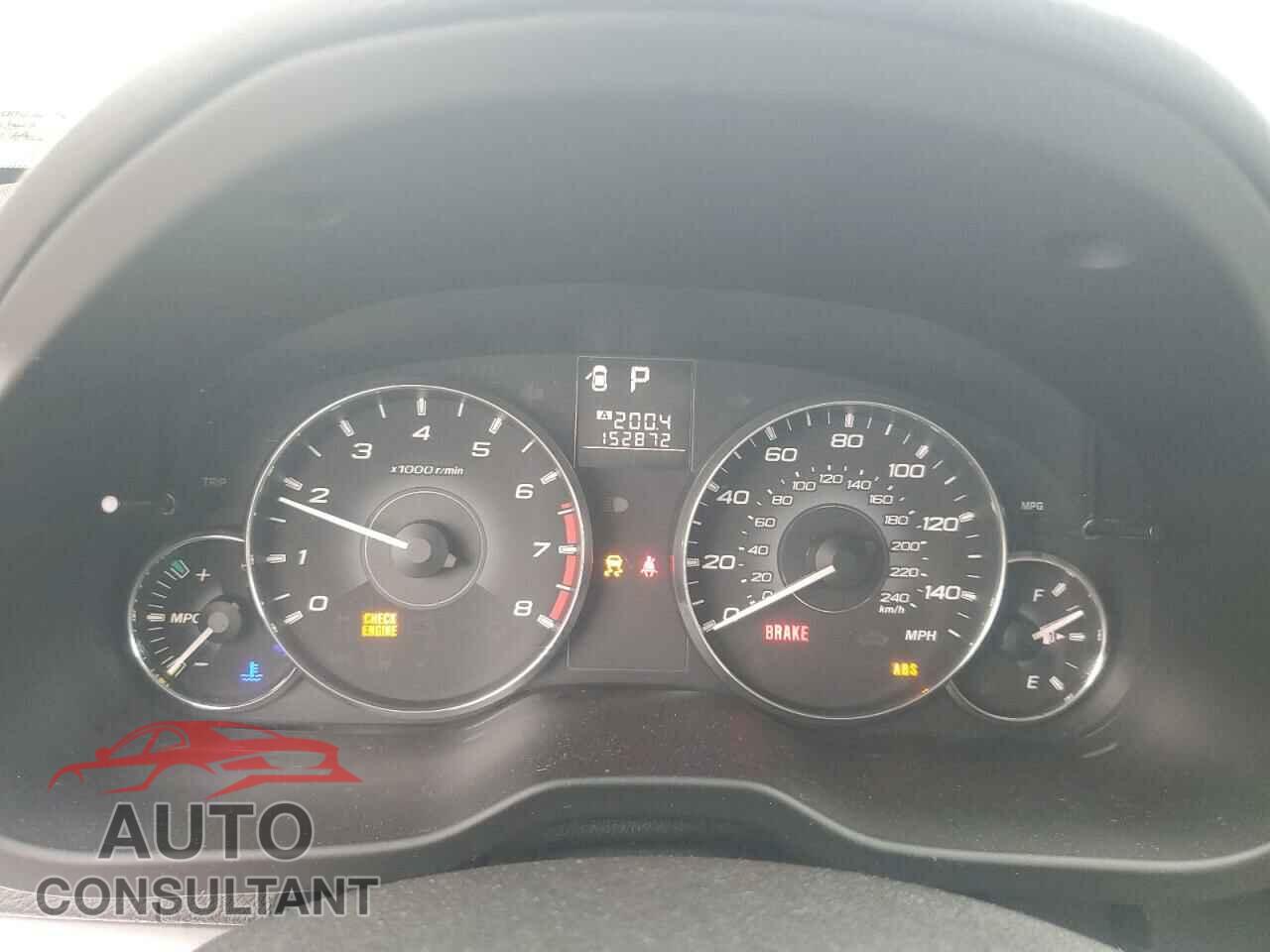 SUBARU OUTBACK 2012 - 4S4BRBCC7C3204177