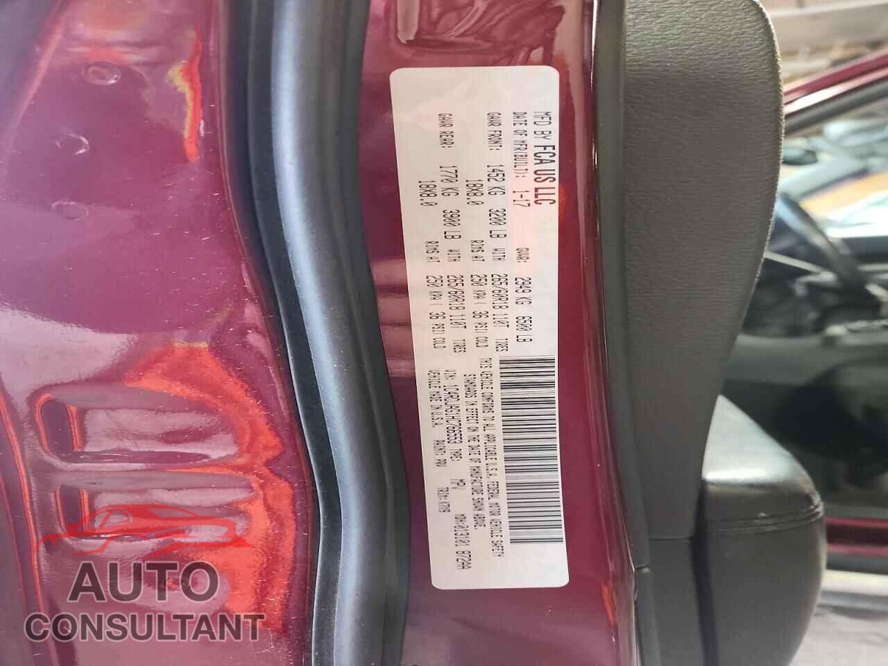 DODGE DURANGO 2017 - 1C4RDJAG1HC766553