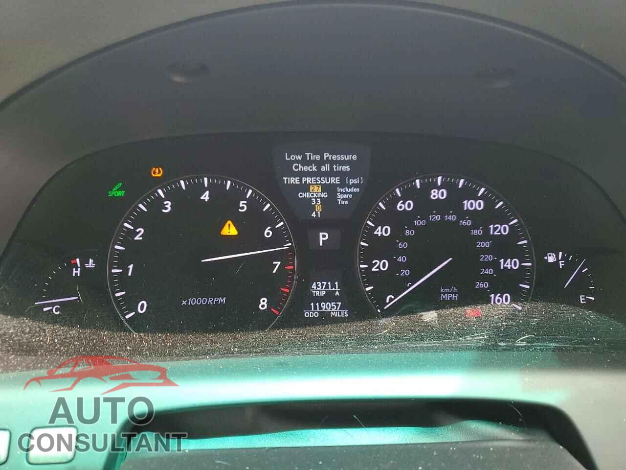 LEXUS LS460 2012 - JTHGL5EF3C5046590