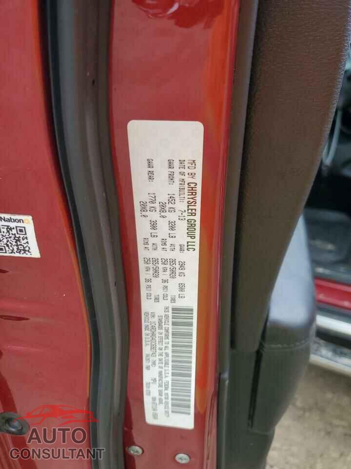 DODGE DURANGO 2013 - 1C4RDHAG4DC692743