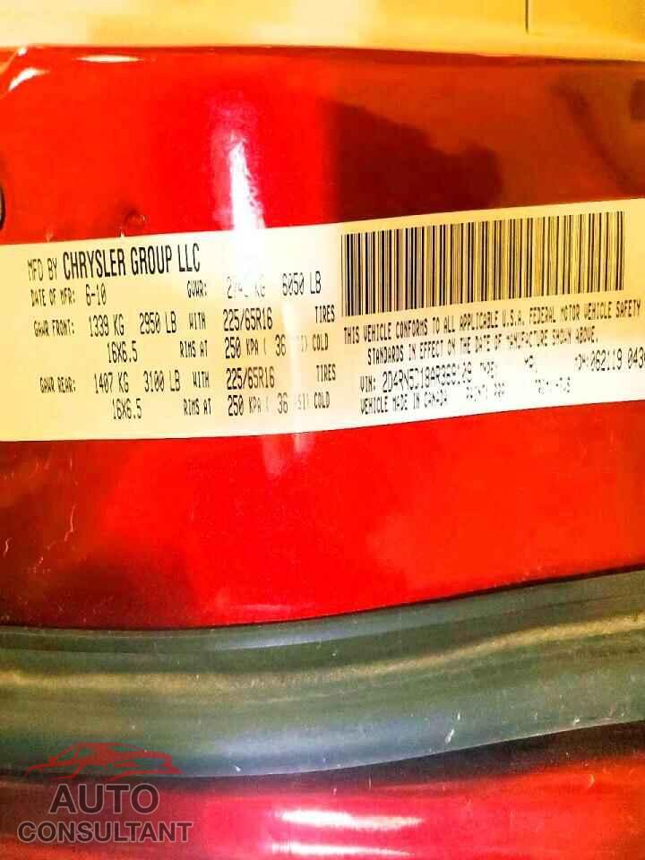 DODGE CARAVAN 2010 - 2D4RN5D18AR369109
