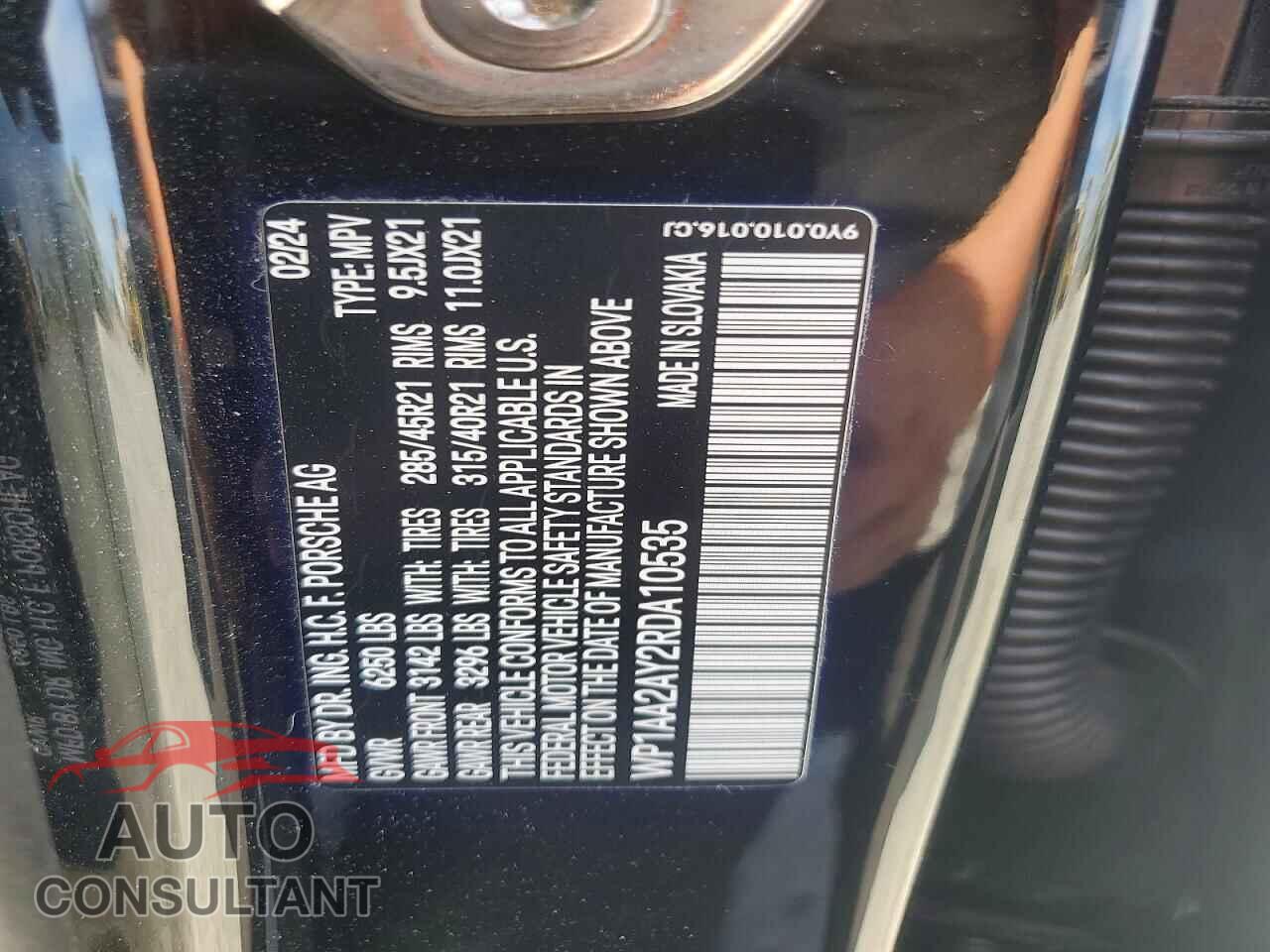 PORSCHE CAYENNE 2024 - WP1AA2AY2RDA10535