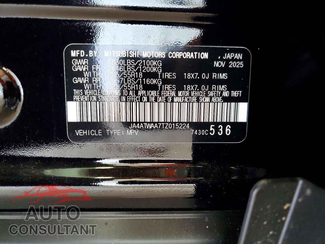 MITSUBISHI ECLIPSE 2026 - JA4ATWAA7TZ015224