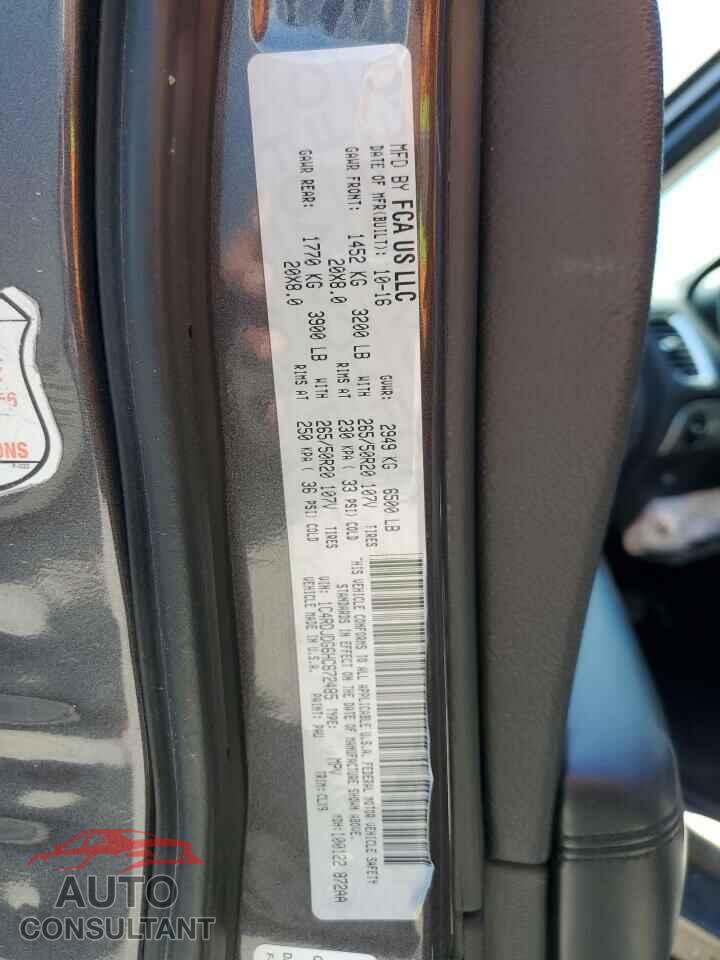 DODGE DURANGO 2017 - 1C4RDJDG6HC672485