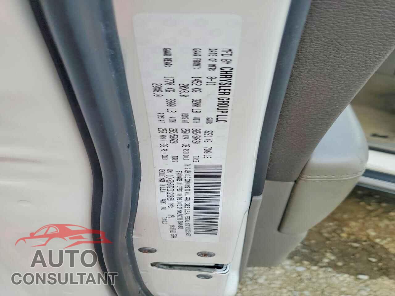 DODGE DURANGO 2012 - 1C4SDHDT2CC121809