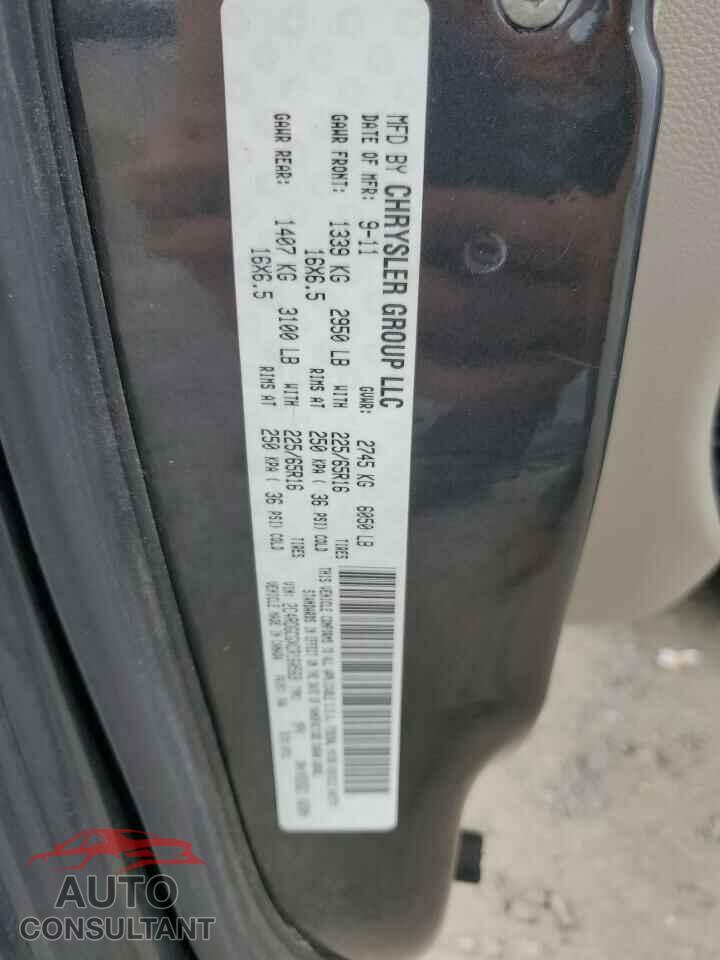 DODGE CARAVAN 2012 - 2C4RDGCGXCR160569
