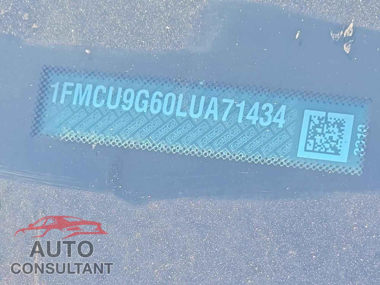 FORD ESCAPE 2020 - 1FMCU9G60LUA71434