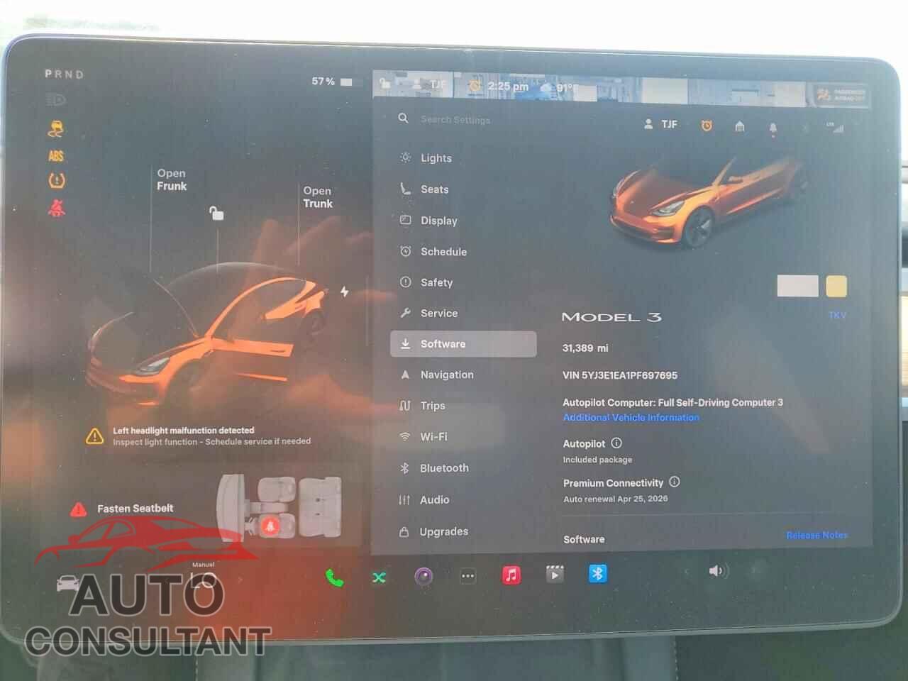 TESLA MODEL 3 2023 - 5YJ3E1EA1PF697695