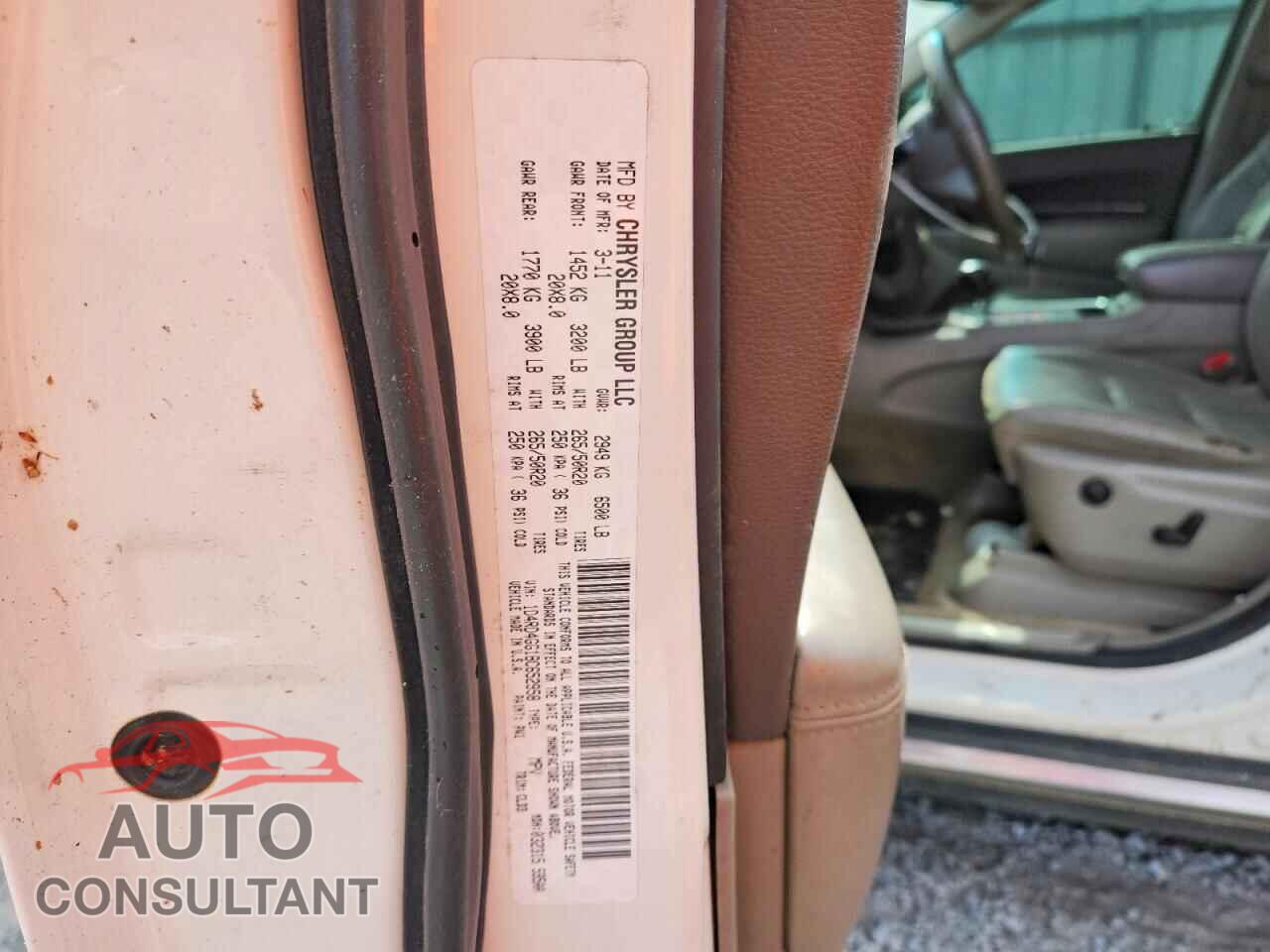 DODGE DURANGO 2011 - 1D4RD4GG1BC652958
