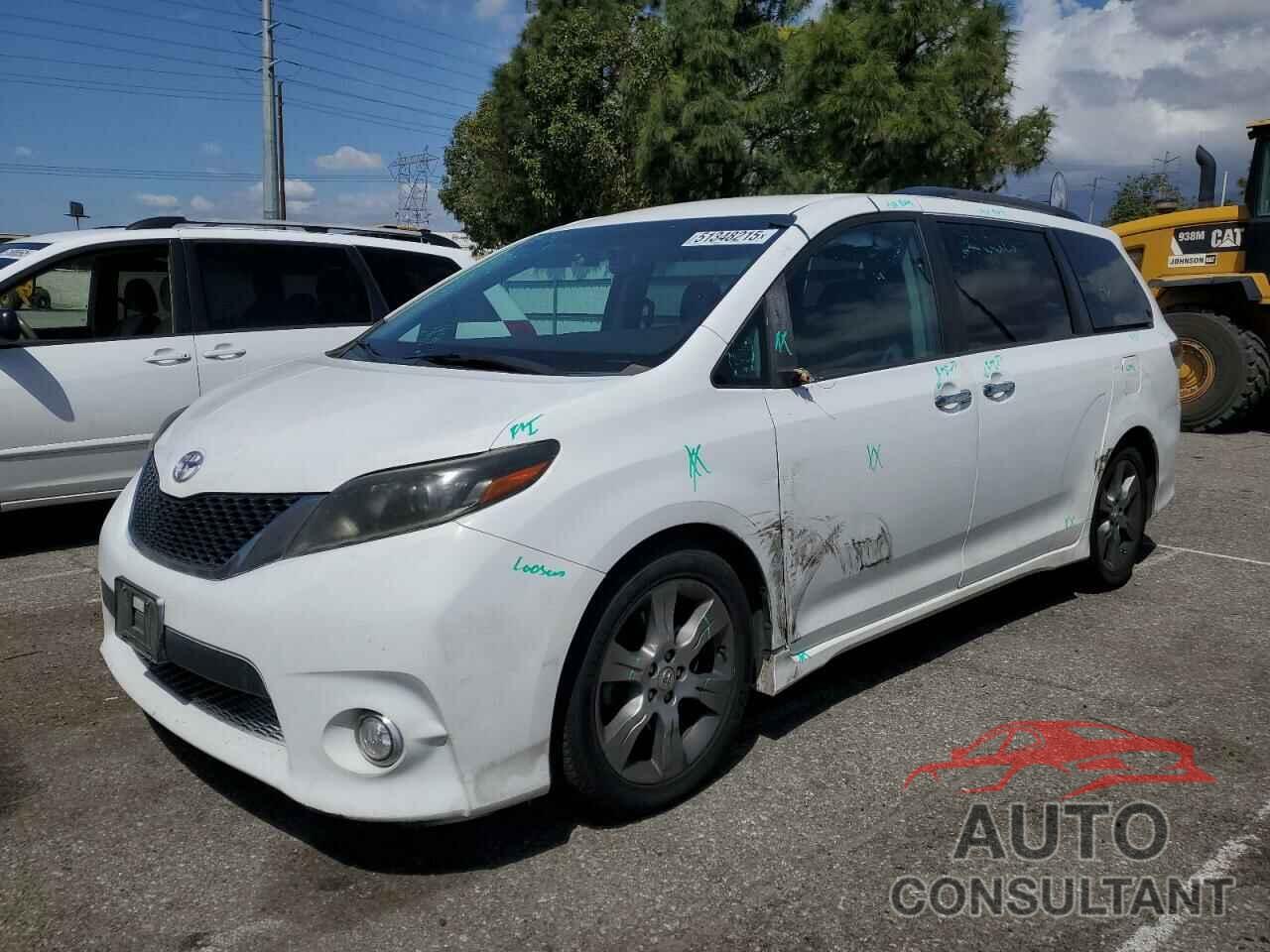 TOYOTA SIENNA 2015 - 5TDXK3DC2FS541555