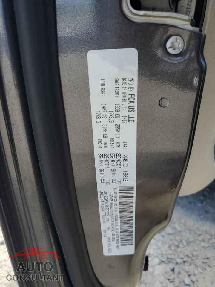 DODGE CARAVAN 2017 - 2C4RDGCG1HR673328