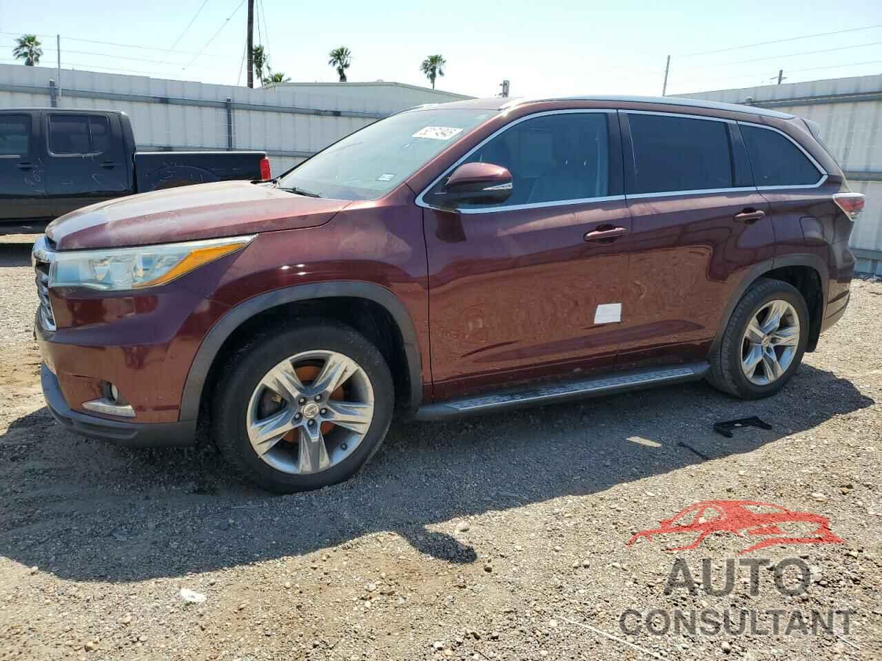 TOYOTA HIGHLANDER 2014 - 5TDYKRFH6ES026847
