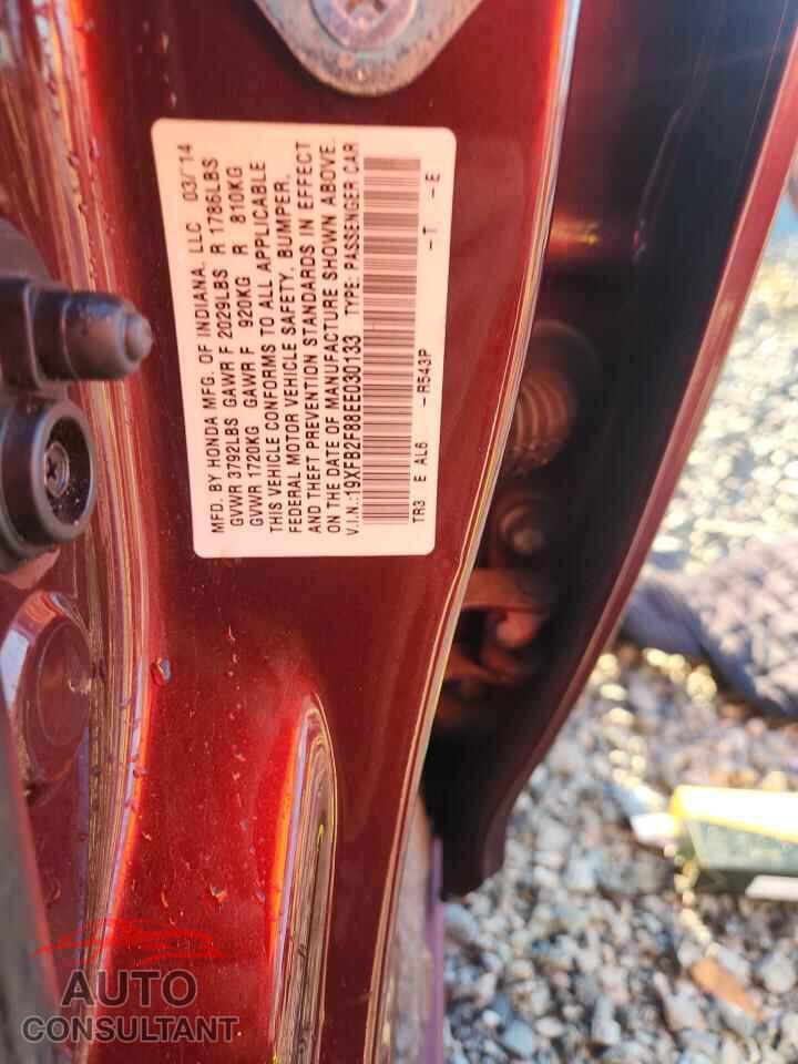 HONDA CIVIC 2014 - 19XFB2F88EE030133