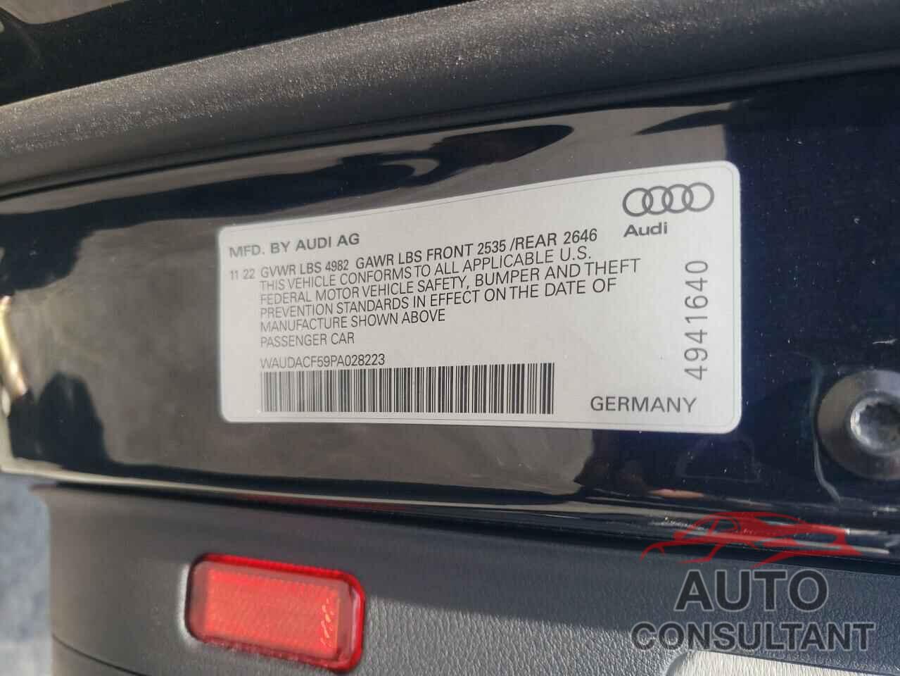 AUDI A5 2023 - WAUDACF59PA028223