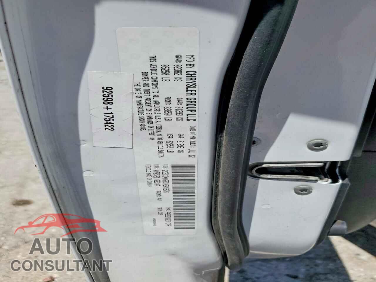 DODGE CHARGER 2012 - 2C3CDXAG0CH305976