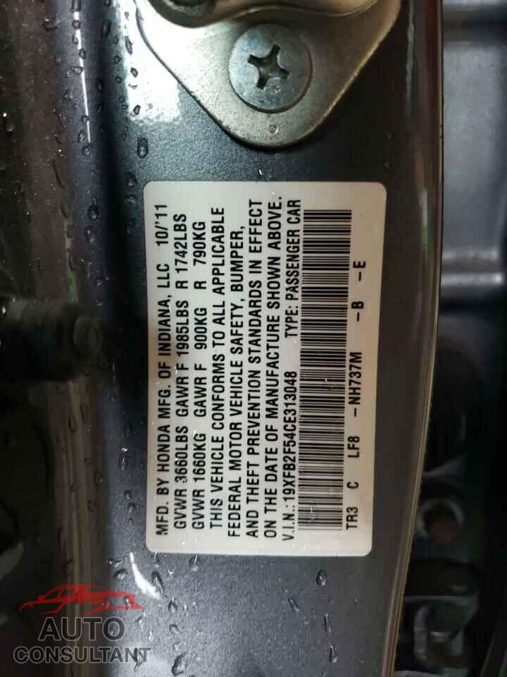 HONDA CIVIC 2012 - 19XFB2F54CE313048