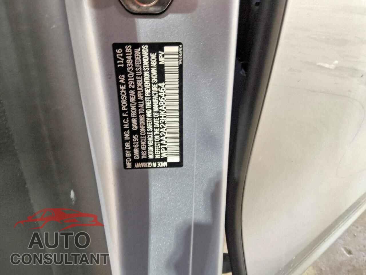 PORSCHE CAYENNE 2017 - WP1AA2A23HKA86464