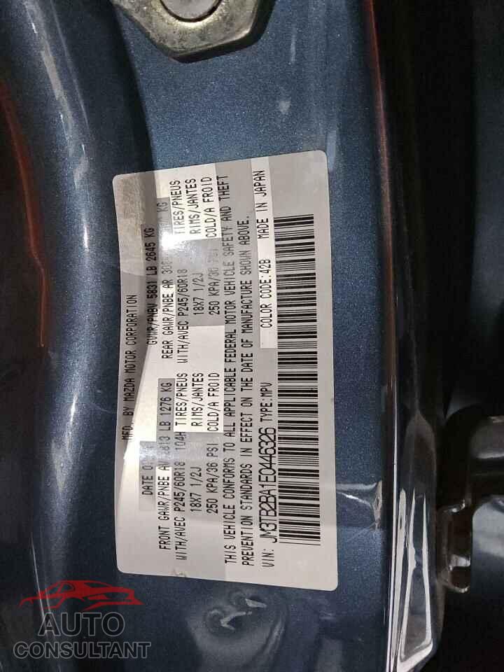 MAZDA CX-9 2014 - JM3TB2BA1E0446326