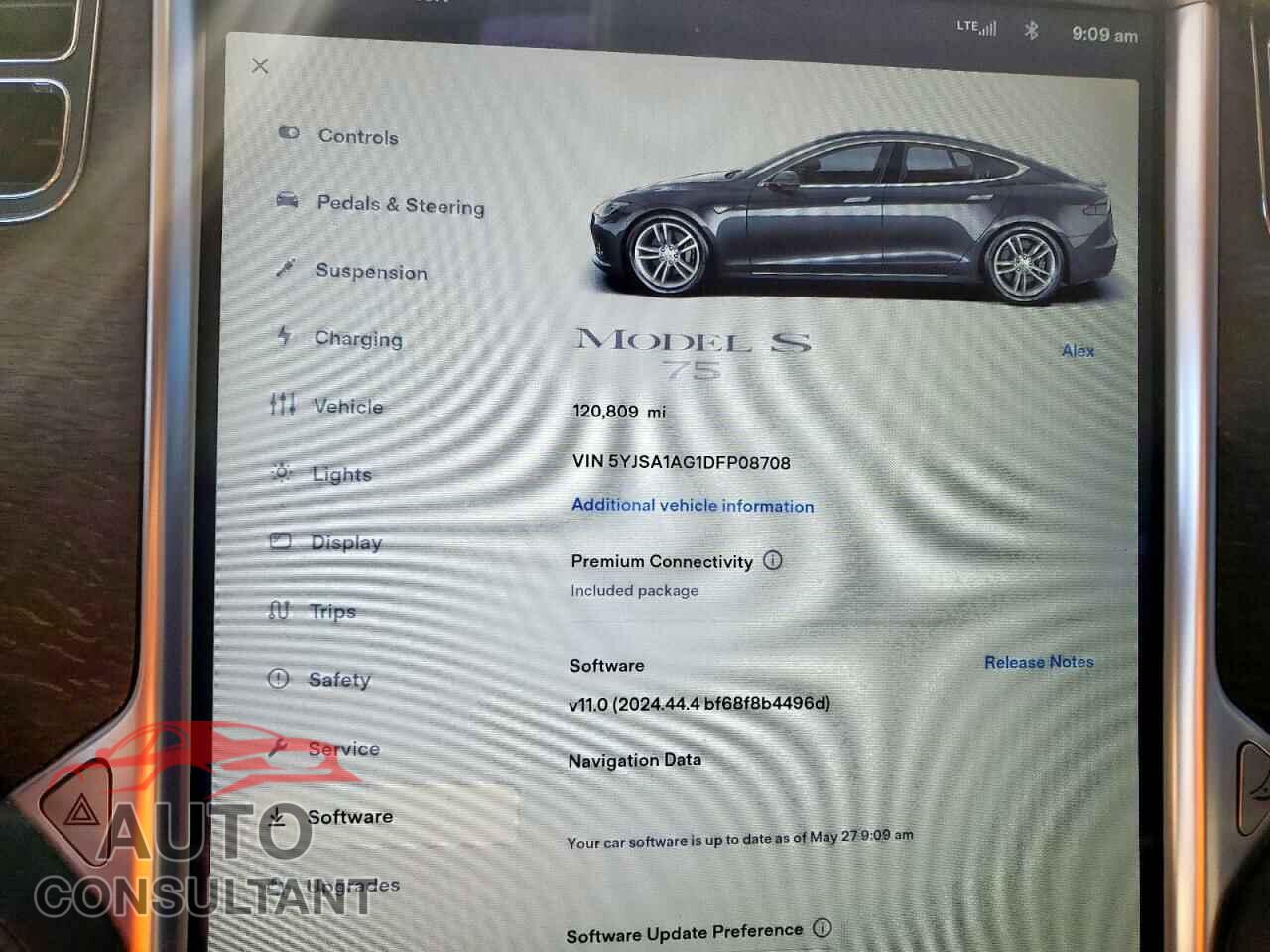 TESLA MODEL S 2013 - 5YJSA1AG1DFP08708