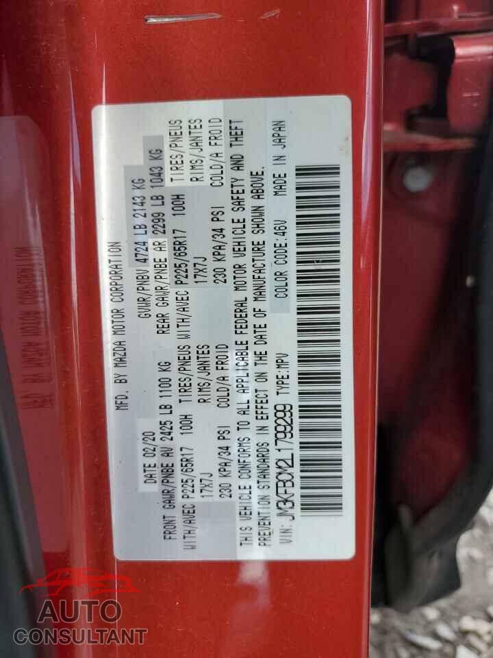 MAZDA CX-5 2020 - JM3KFBCM2L1799299