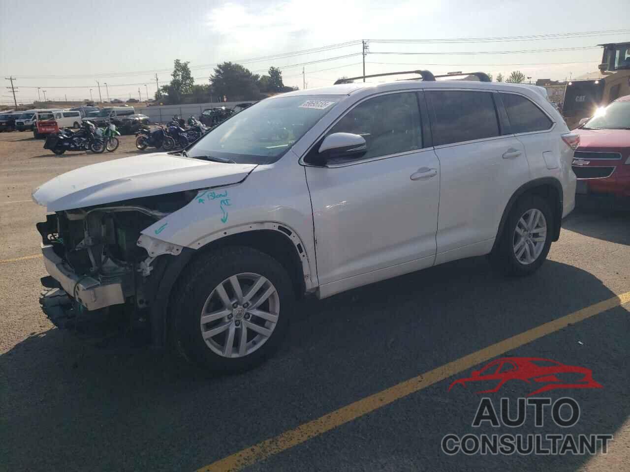 TOYOTA HIGHLANDER 2015 - 5TDBKRFH0FS147137