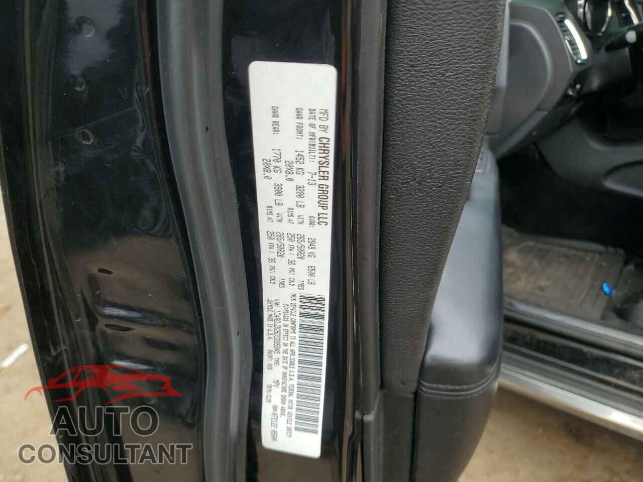 DODGE DURANGO 2013 - 1C4RDJDG5DC695945
