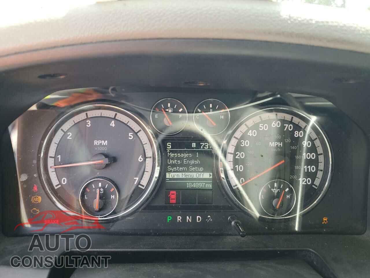 DODGE RAM 1500 2012 - 1C6RD6LT3CS122694