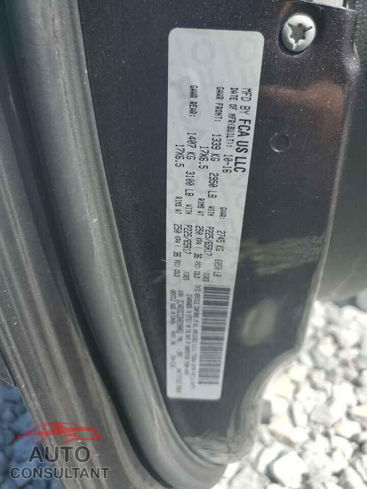 DODGE CARAVAN 2017 - 2C4RDGCG3HR590063