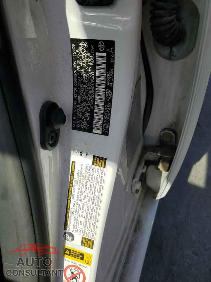 TOYOTA PRIUS 2010 - JTDKN3DU5A0105403