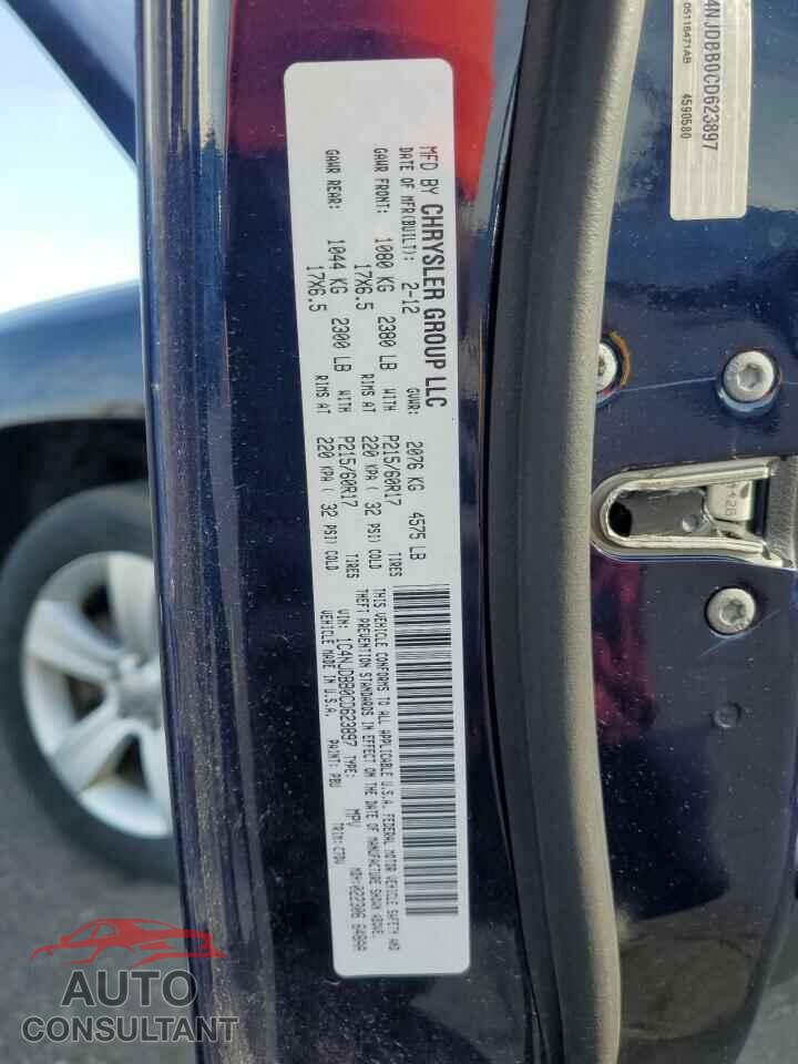 JEEP COMPASS 2012 - 1C4NJDBB0CD623897