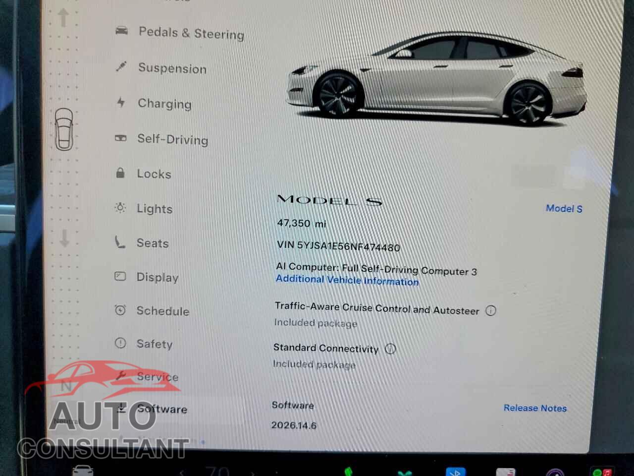 TESLA MODEL S 2022 - 5YJSA1E56NF474480