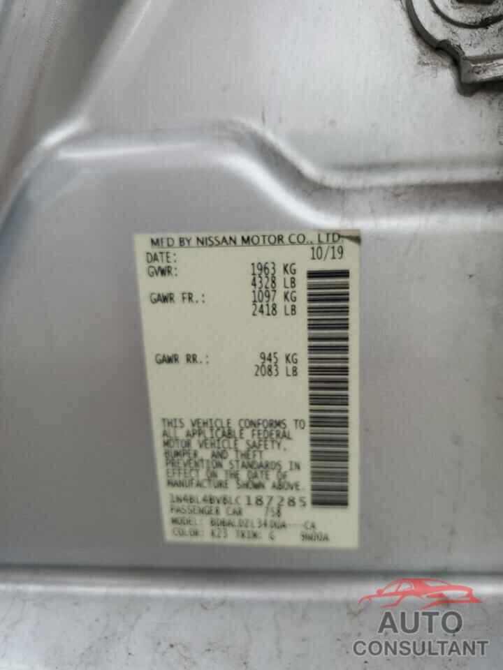 NISSAN ALTIMA 2020 - 1N4BL4BV8LC187285