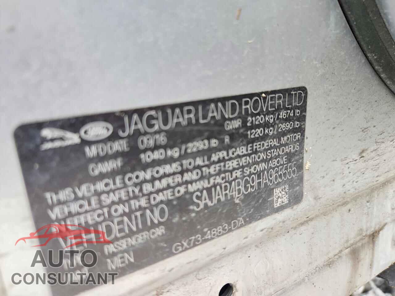 JAGUAR XE 2017 - SAJAR4BG9HA965555