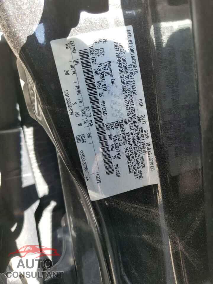FORD FOCUS 2012 - 1FAHP3M29CL366821