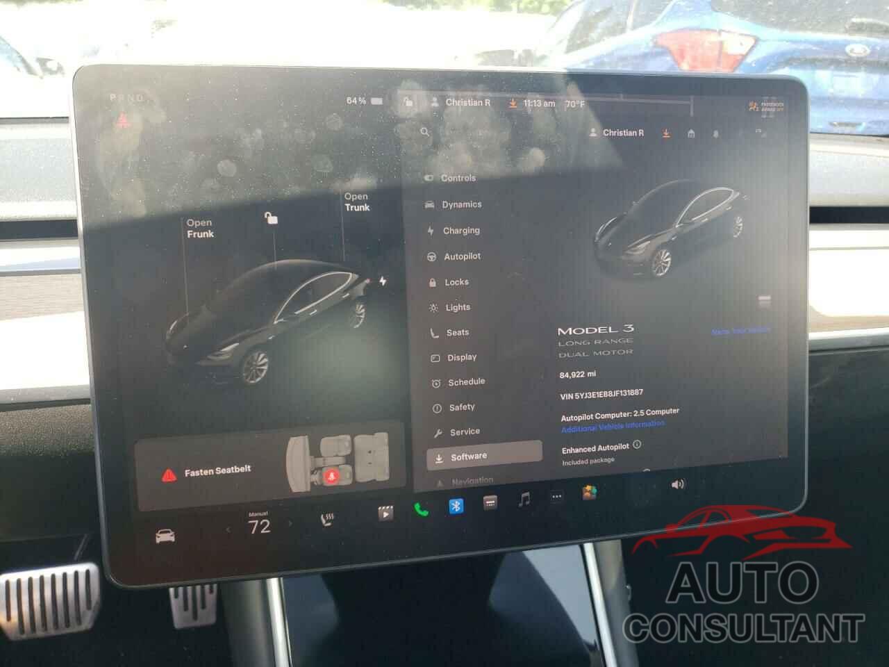 TESLA MODEL 3 2018 - 5YJ3E1EB8JF131887