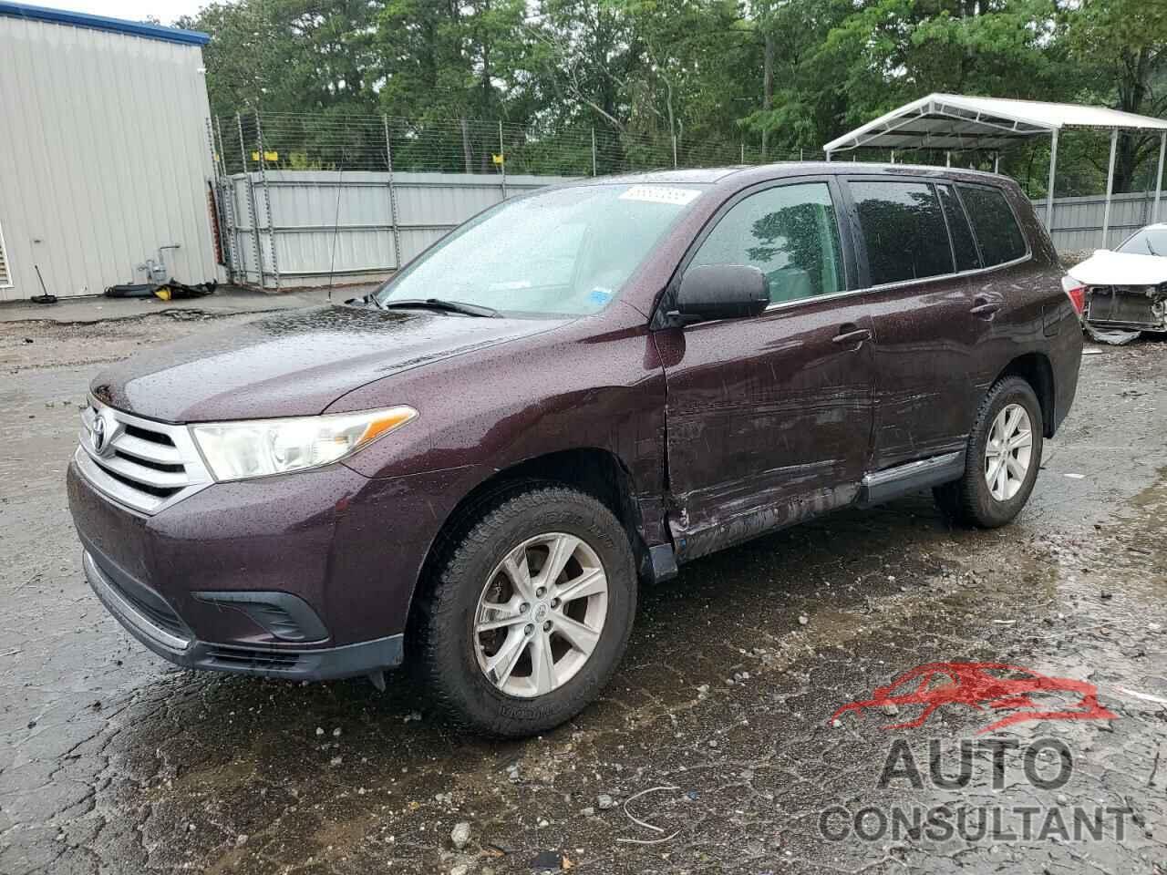 TOYOTA HIGHLANDER 2012 - 5TDBK3EH7CS151471