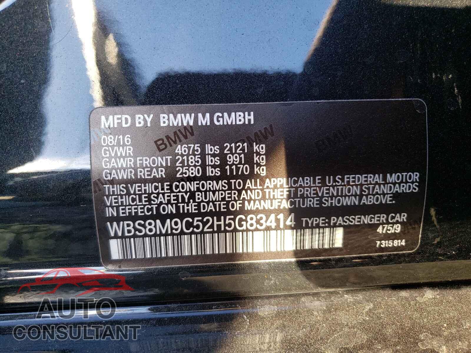 BMW M3 2017 - WBS8M9C52H5G83414