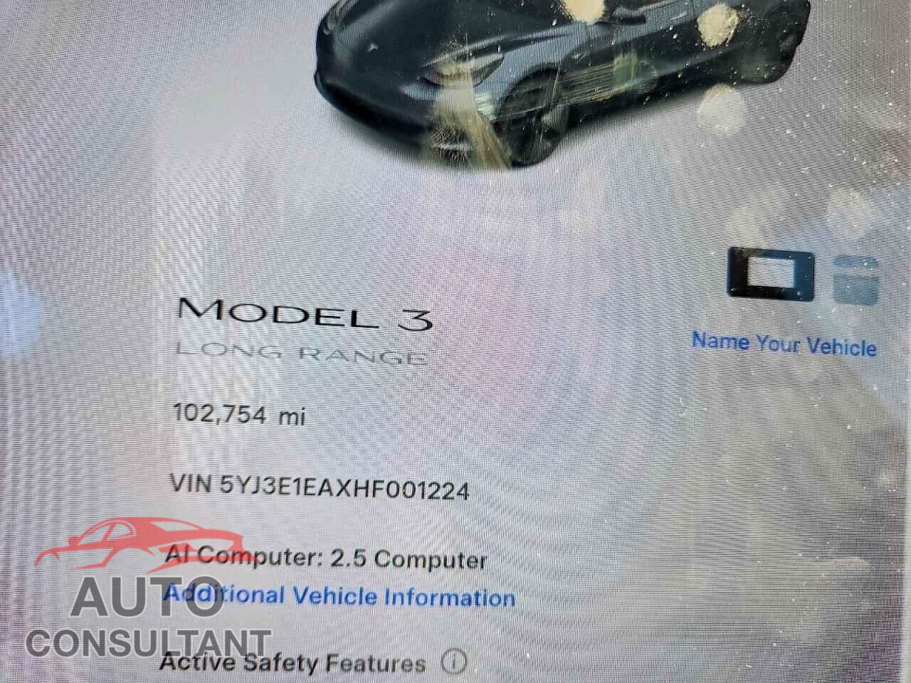 TESLA MODEL 3 2017 - 5YJ3E1EAXHF001224