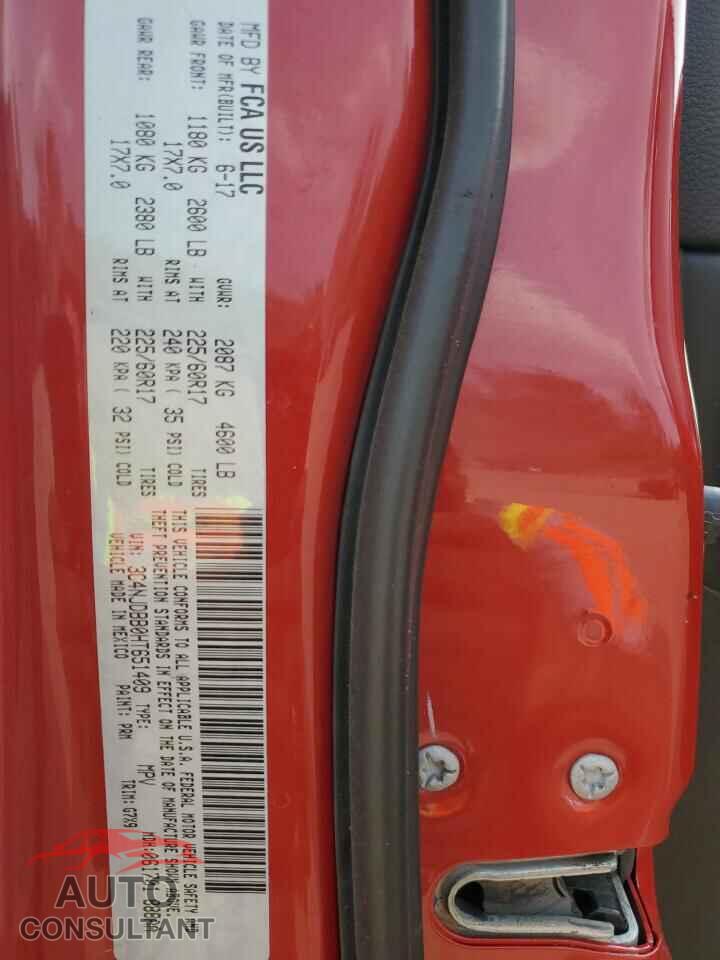 JEEP COMPASS 2017 - 3C4NJDBB0HT651409