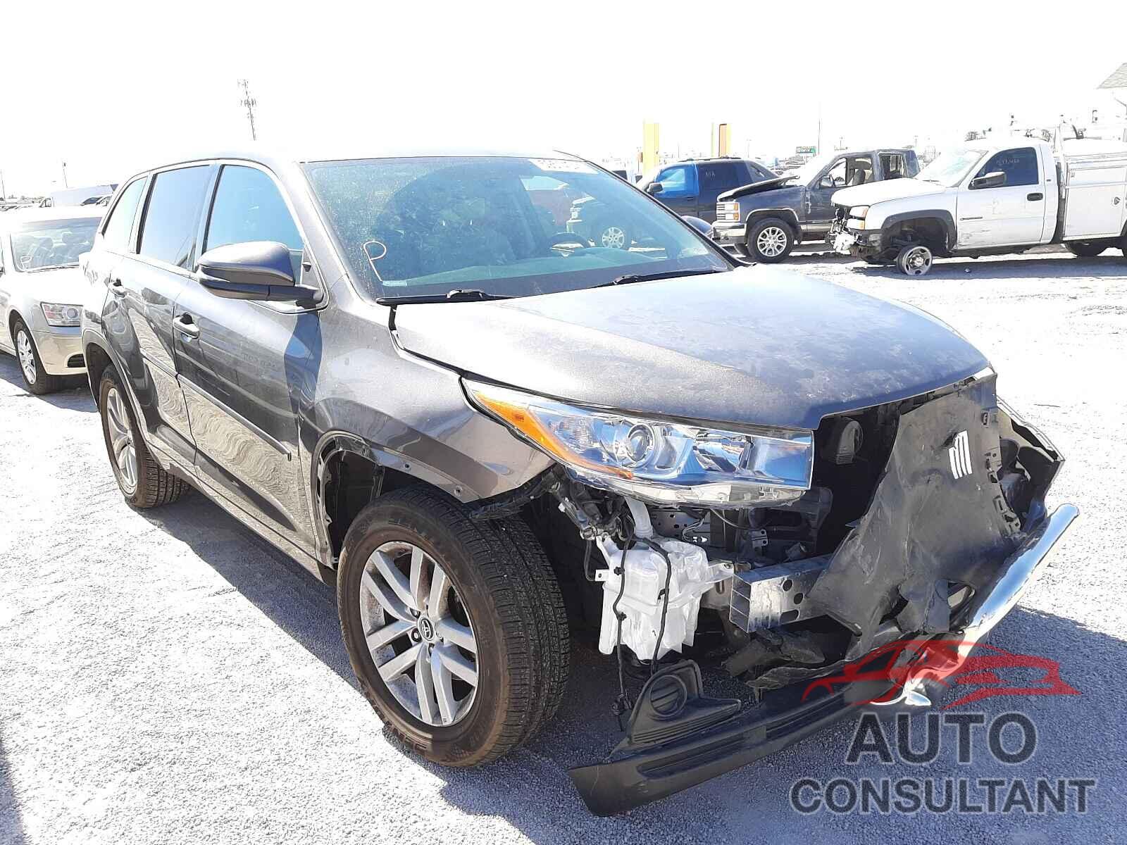 TOYOTA HIGHLANDER 2016 - 5TDZKRFH1GS146790