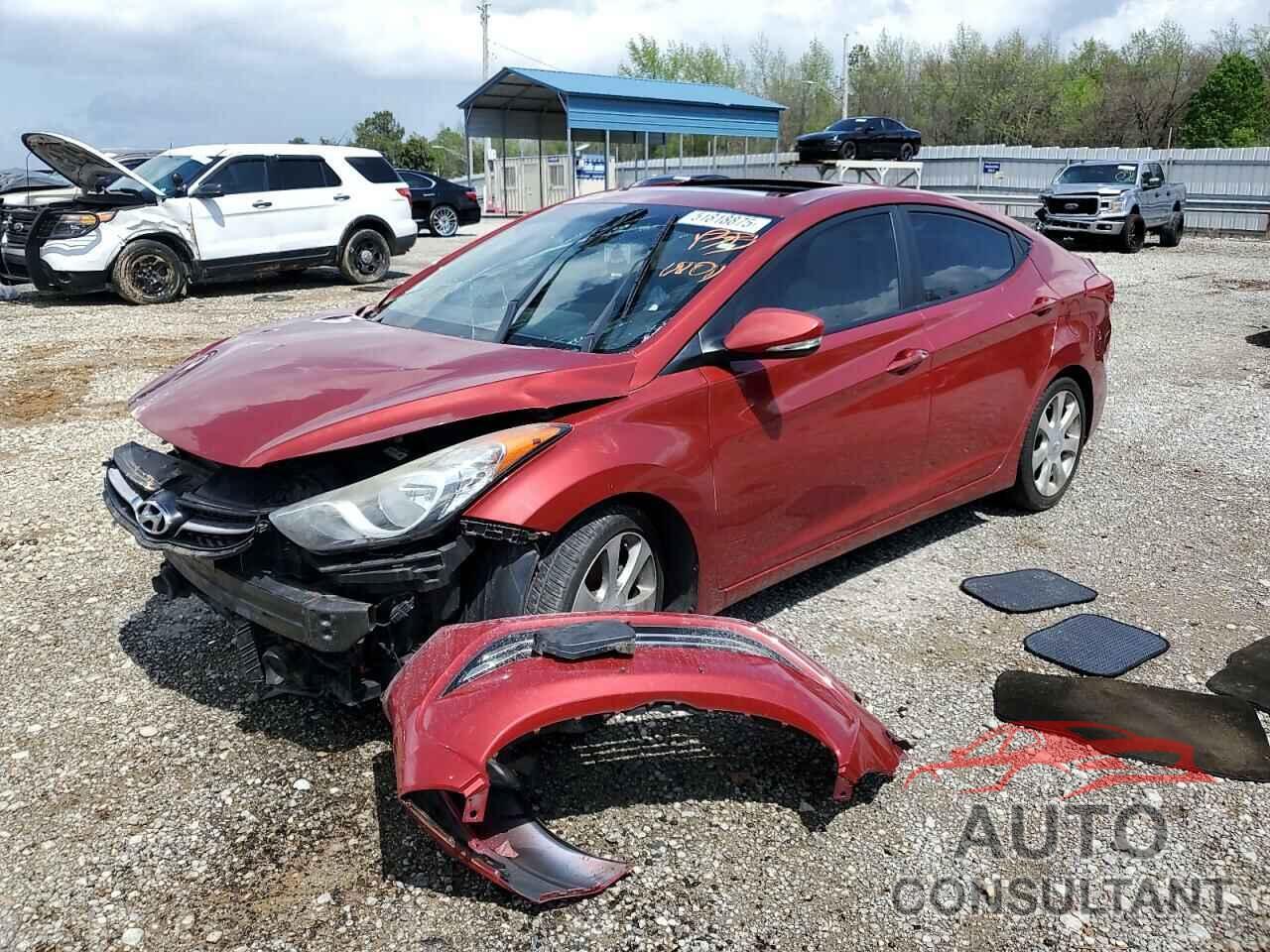 HYUNDAI ELANTRA 2012 - KMHDH4AE7CU246290