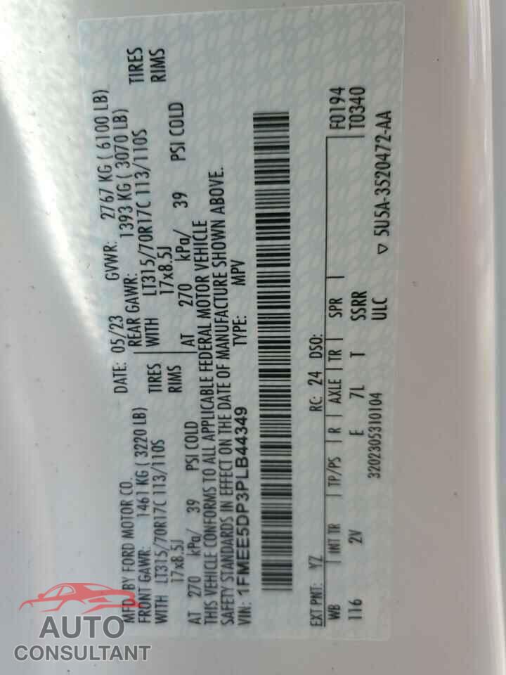 FORD BRONCO 2023 - 1FMEE5DP3PLB44349