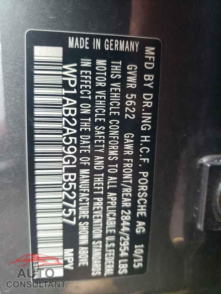 PORSCHE MACAN 2016 - WP1AB2A59GLB52757